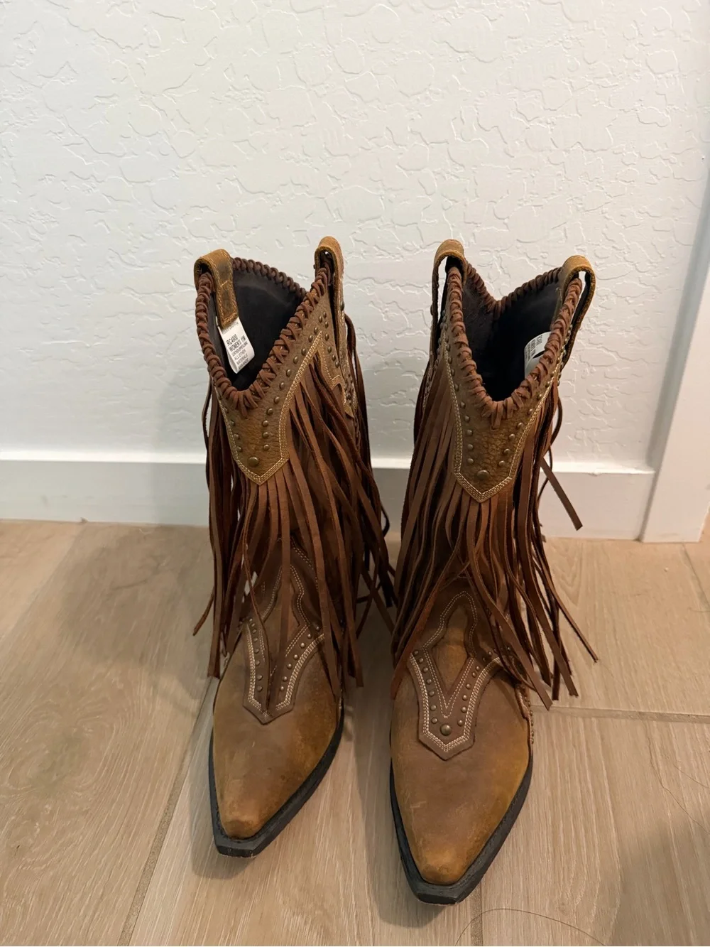 Rockin’ Country Women's Brown Fringe Western Boots